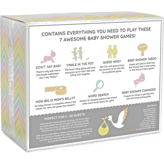 Baby Shower Bundle - 7 Fun Games Baby Shower Bundle - 7 Fun Games