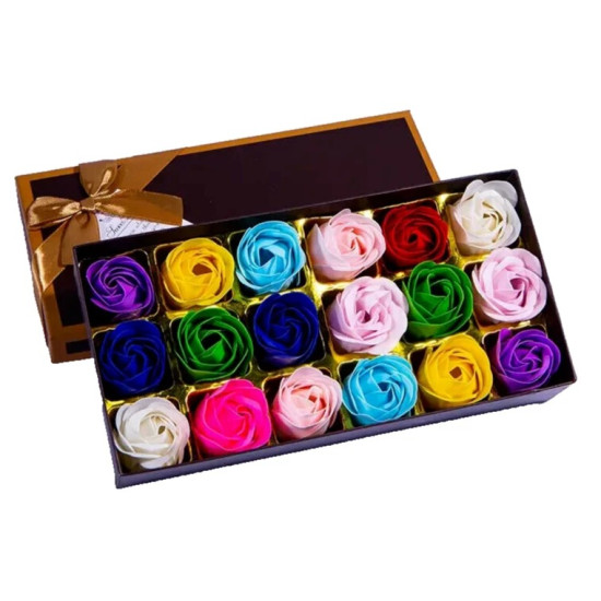 18-Piece Rose Soap Flower Gift Set with Box - Ideal for Valentine’s Day, Mother’s Day & Special Occasions 18-Piece Rose Soap Flower Gift Set with Box - Ideal for Valentine’s Day, Mother’s Day & Special Occasions