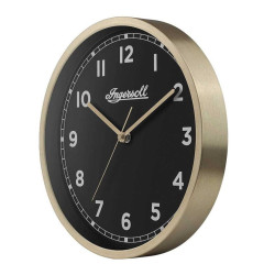 Share Ingersoll IC001GB 30cm Classic Silent Wall Clock Gold Frame Black Dial UK Design Share Ingersoll IC001GB 30cm Classic Silent Wall Clock Gold Frame Black Dial UK Design