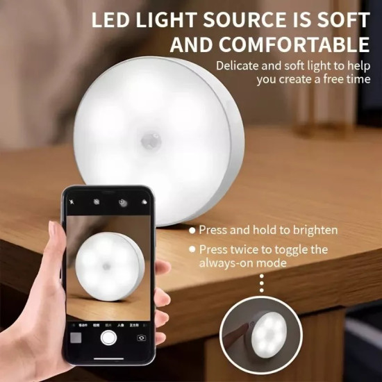 10x LED Motion Sensor Night Lights - USB Rechargeable, Wireless PIR Lights with Adhesive Backing 10x LED Motion Sensor Night Lights - USB Rechargeable, Wireless PIR Lights with Adhesive Backing