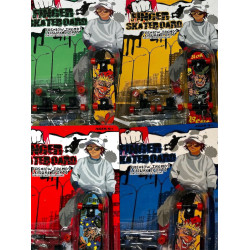 4 Finger Skateboards with Tools  (Red, Green, Yellow & Blue)