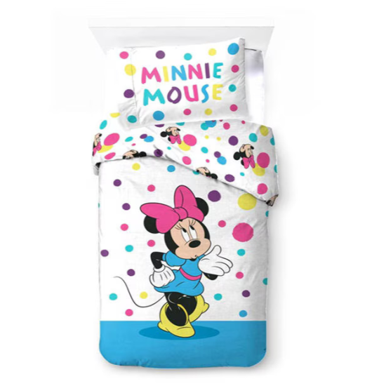 Disney Minnie Mouse Bedding | Single Duvet Cover and Pillowcase Set Disney Minnie Mouse Bedding | Single Duvet Cover and Pillowcase Set