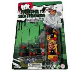 Finger Skateboard with Tools  (Green)