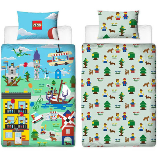 Official LEGO Single Duvet Cover Set – Reversible with Pillowcase