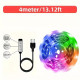 4M LED Strip Lights - 5V RGB USB Powered TV Backlight with 5050 RGB LEDs for Home Décor & Ambient Lighting 4M LED Strip Lights - 5V RGB USB Powered TV Backlight with 5050 RGB LEDs for Home Décor & Ambient Lighting