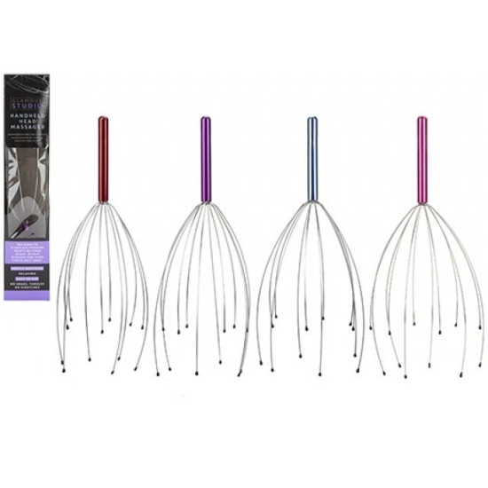 4x Metal Head Massagers - Scalp & Neck Relaxation Tools for Stress & Pain Relief 4x Metal Head Massagers - Scalp & Neck Relaxation Tools for Stress & Pain Relief