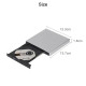 External CD / DVD Drive USB 2.0 Slim Silver Plug & Play