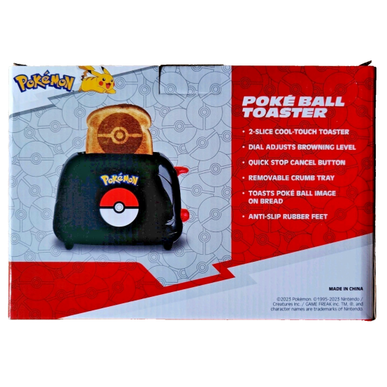 2 Slice Pokemon Pokeball Toaster - Toast Pokémon On Your Bread - Uncanny Brands 2 Slice Pokemon Pokeball Toaster - Toast Pokémon On Your Bread - Uncanny Brands