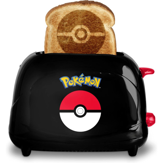 2 Slice Pokemon Pokeball Toaster - Toast Pokémon On Your Bread - Uncanny Brands 2 Slice Pokemon Pokeball Toaster - Toast Pokémon On Your Bread - Uncanny Brands