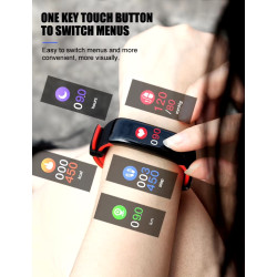 Smart Watch Fitness Tracker - Orange 