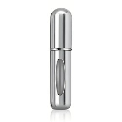 3x Refillable Perfume Atomisers (Silver)