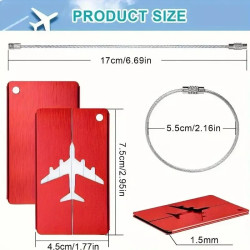Aluminium Luggage Tags | Travel Suitcase and Bag ID Labels in Black Aluminium Luggage Tags | Travel Suitcase and Bag ID Labels in Black