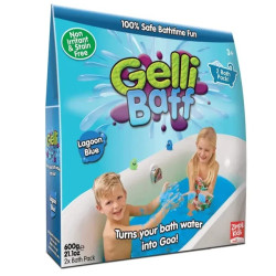 Gelli Baff 600g - 2 Pack Sensory Bath Slime for Kids - Blue Water Play Goo