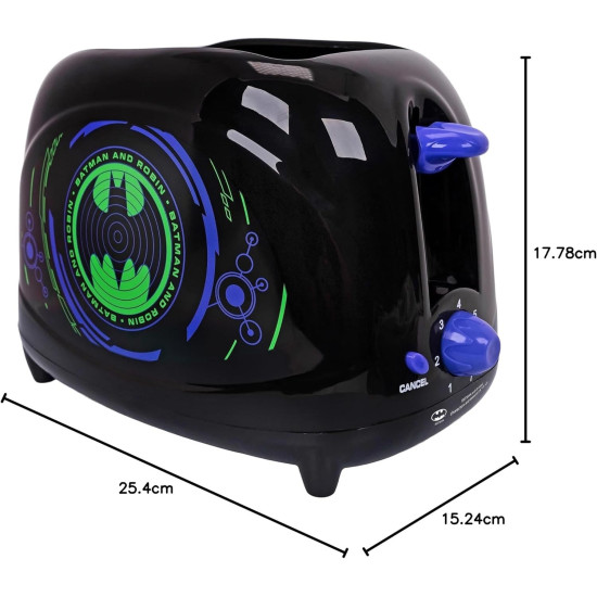 Batman Logo Toaster – 2 Slice Official DC Design