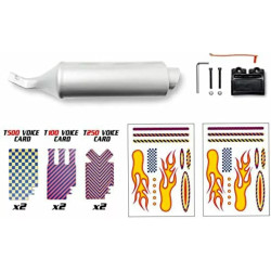 Bike Exhaust Pipe Sound System - Retro Turbo Motorcycle Style Accessory