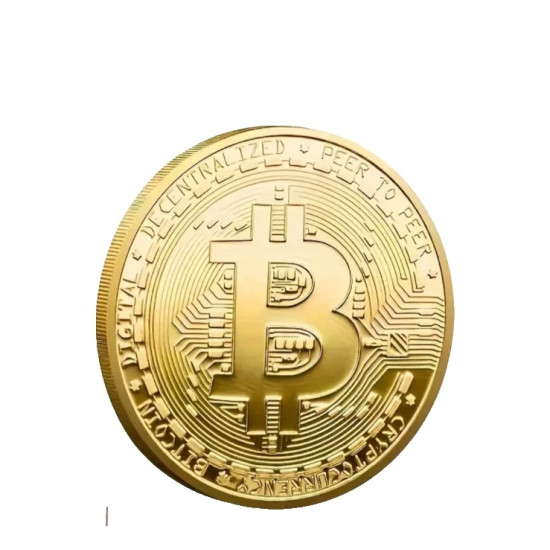 Gold-Plated Bitcoin Physical Collectible Coin - Cryptocurrency Gift & Coin Collector’s Item Gold-Plated Bitcoin Physical Collectible Coin - Cryptocurrency Gift & Coin Collector’s Item