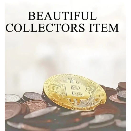 Gold-Plated Bitcoin Physical Collectible Coin - Cryptocurrency Gift & Coin Collector’s Item Gold-Plated Bitcoin Physical Collectible Coin - Cryptocurrency Gift & Coin Collector’s Item