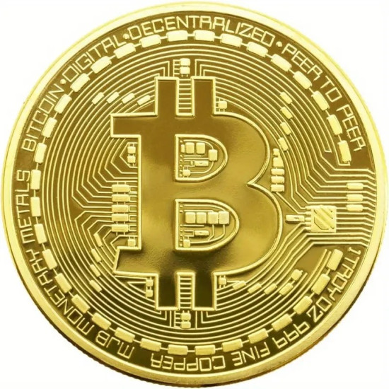 Gold-Plated Bitcoin Physical Collectible Coin - Crypto Collector’s Edition Gold-Plated Bitcoin Physical Collectible Coin - Crypto Collector’s Edition