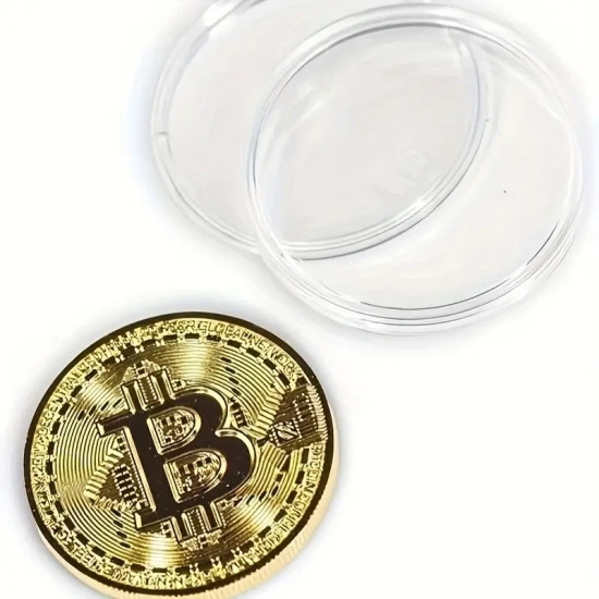 Gold-Plated Bitcoin Physical Collectible Coin - Crypto Collector’s Edition Gold-Plated Bitcoin Physical Collectible Coin - Crypto Collector’s Edition