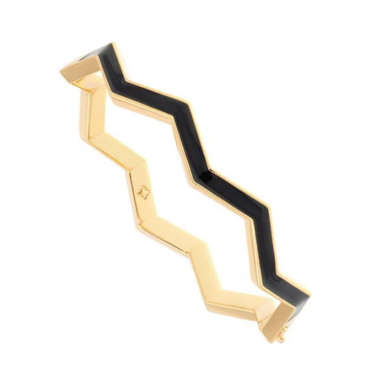 Luxury Gold & Black Ocean Wave Bangle - All We Are Brand Luxury Gold & Black Ocean Wave Bangle - All We Are Brand