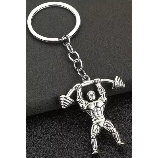 Bodybuilder Keychain Gift - Zinc Alloy Weightlifting Gym Muscle Keyring for Fitness Enthusiasts Bodybuilder Keychain Gift - Zinc Alloy Weightlifting Gym Muscle Keyring for Fitness Enthusiasts