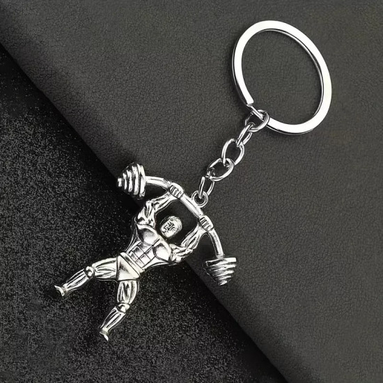 Bodybuilder Keychain Gift - Zinc Alloy Weightlifting Gym Muscle Keyring for Fitness Enthusiasts Bodybuilder Keychain Gift - Zinc Alloy Weightlifting Gym Muscle Keyring for Fitness Enthusiasts