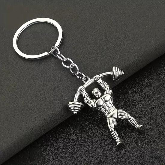Bodybuilder Keychain Gift - Zinc Alloy Weightlifting Gym Muscle Keyring for Fitness Enthusiasts Bodybuilder Keychain Gift - Zinc Alloy Weightlifting Gym Muscle Keyring for Fitness Enthusiasts