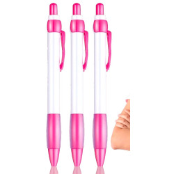 Pink Ribbon Breast Cancer Awareness 3 Pen Set with Keyring and Sticker - Charity Donation Included Pink Ribbon Breast Cancer Awareness 3 Pen Set with Keyring and Sticker - Charity Donation Included