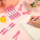Breast Cancer Awareness Pink Ballpoint Pen Set with Free Sticker & Keyring - Charity Donation Included Breast Cancer Awareness Pink Ballpoint Pen Set with Free Sticker & Keyring - Charity Donation Included