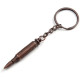 Military Bullet Shaped Bronze Effect Keyring 