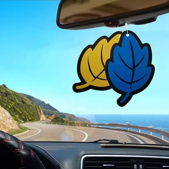6x Vanilla Car Air Freshener - Natural Tea Scented Leaf Shape with Hanging Hook 6x Vanilla Car Air Freshener - Natural Tea Scented Leaf Shape with Hanging Hook