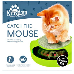 Interactive Cat Mouse Toy - Catch & Scratch Play Mat for Kittens and Cats