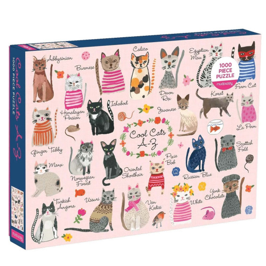Cool Cats A-Z 1000pc Jigsaw Puzzle 