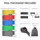 11PCS Resistance Bands Set - 100lb Stackable Workout Tubes with Handles, Door Anchor & Bag