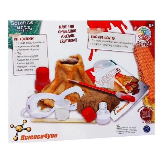 DIY Volcano Kit - Fun Exploding Science Project for Kids Aged 8+, Educational STEM Craft