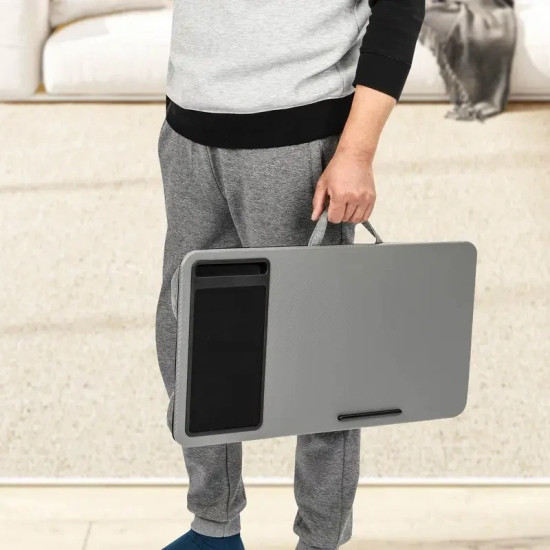 Portable Laptop Desk Tray with Cushion Support - Fits up to 17-inch Laptops Portable Laptop Desk Tray with Cushion Support - Fits up to 17-inch Laptops