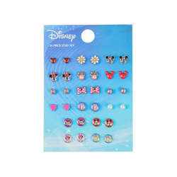 16 Piece Disney Mickey & Minnie Mouse Stud Earring Set