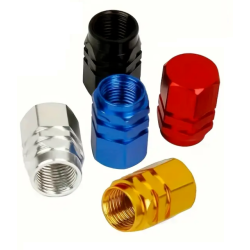 4Pcs Universal Fit Alloy Valve Dust Caps (Black) 4Pcs Universal Fit Alloy Valve Dust Caps (Black)