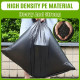 Heavy Duty 100L Black Bin Bags - Leak Resistant Recyclable Refuse Sacks - 50 Bags