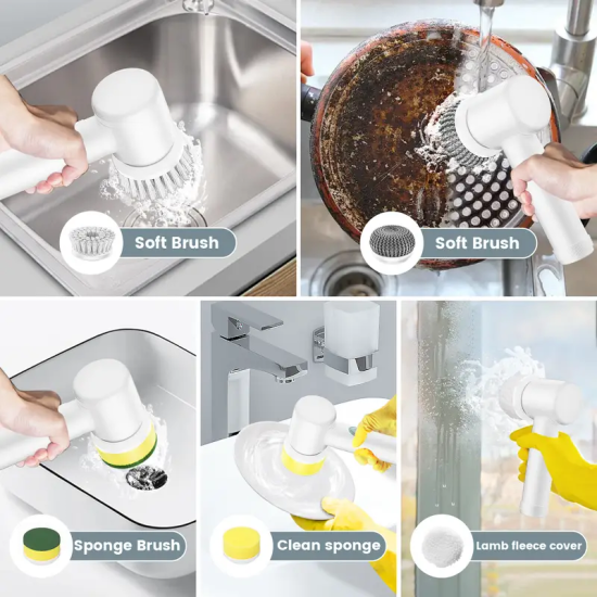 Cordless Electric Spin Scrubber Set
