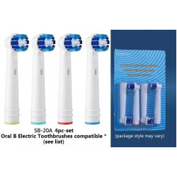 Precision Clean Replacement Brush Heads Compatible with Oral-B Electric Toothbrushes - 12 Pack