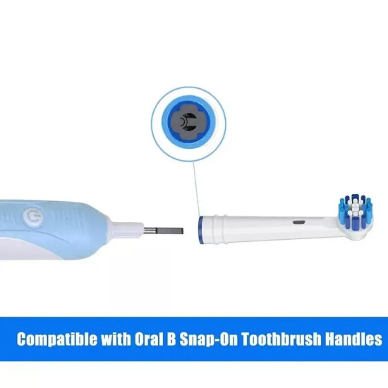 Precision Clean Replacement Brush Heads Compatible with Oral-B Electric Toothbrushes - 8 Pack Precision Clean Replacement Brush Heads Compatible with Oral-B Electric Toothbrushes - 8 Pack