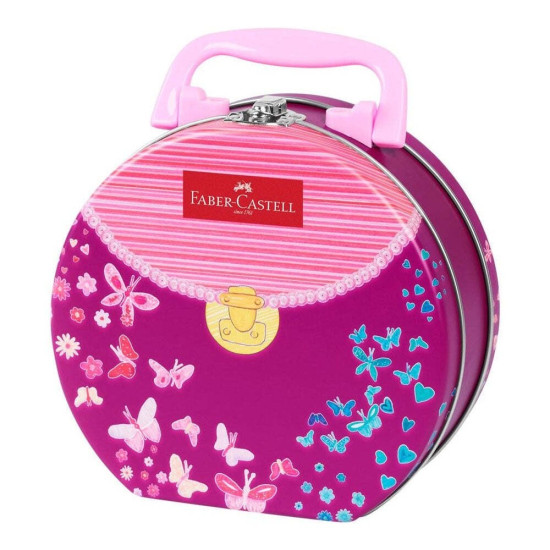 Faber-Castell Connector Felt Tip Pens In Butterfly Carry Tin