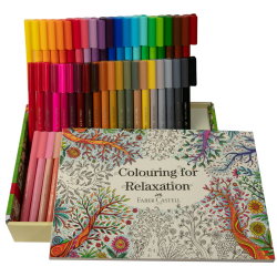 Faber-Castell Colouring For Relaxation Colouring Pens & Book Gift Set