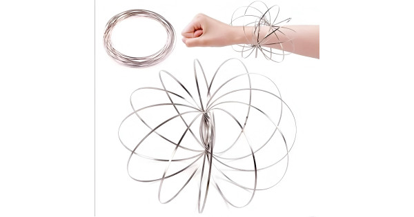 3D Magic Flow Ring - Kinetic Stainless Steel Motion Toy EYESAWITFIRST