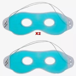 2 x Blue Gel Eye Masks for Hot and Cold Therapy