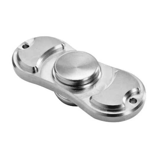 Premium Aluminum 2-Leaf Hoverboard Fidget Spinner - Long-Lasting Silver Hand Spinner Premium Aluminum 2-Leaf Hoverboard Fidget Spinner - Long-Lasting Silver Hand Spinner
