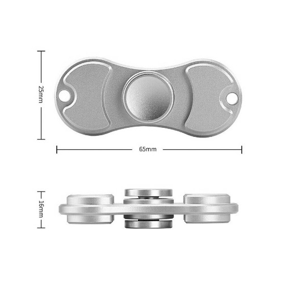 Premium Aluminum 2-Leaf Hoverboard Fidget Spinner - Long-Lasting Silver Hand Spinner Premium Aluminum 2-Leaf Hoverboard Fidget Spinner - Long-Lasting Silver Hand Spinner