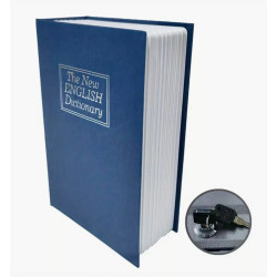 Hidden Book Safe Box with Key Lock Portable Secret Security Stash Money Storage