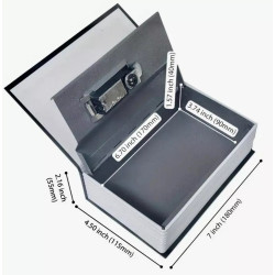 Hidden Book Safe Box with Key Lock Portable Secret Security Stash Money Storage Hidden Book Safe Box with Key Lock Portable Secret Security Stash Money Storage